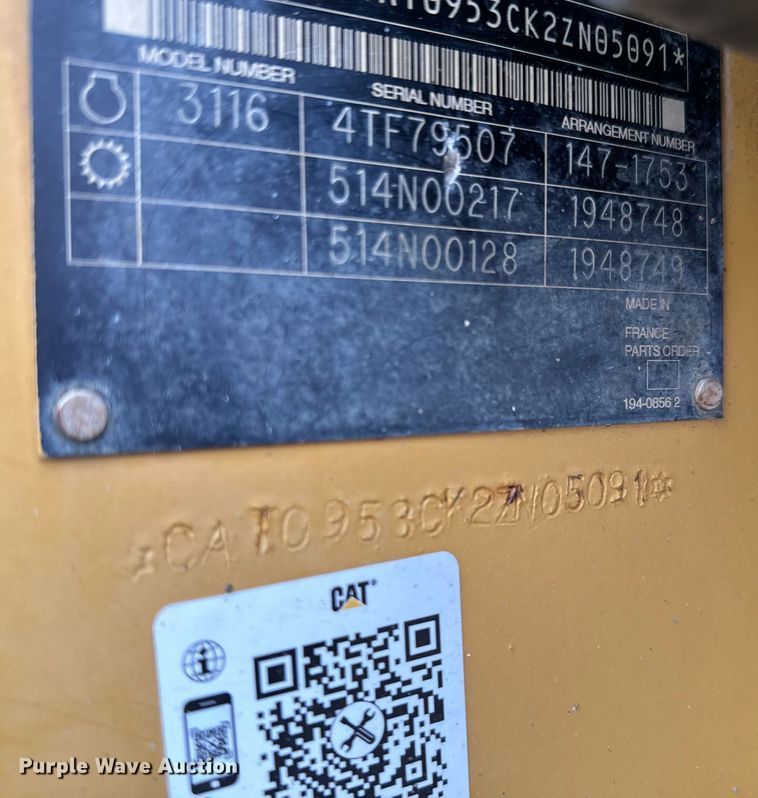 image for item NN9445 2002 Caterpillar  953C track loader