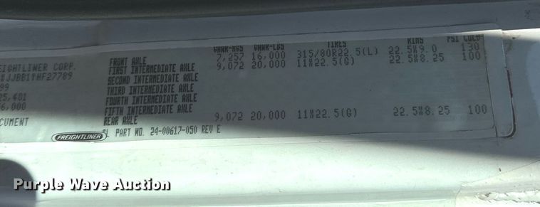 image for item NN9456 2000 Freightliner FL80 dump truck