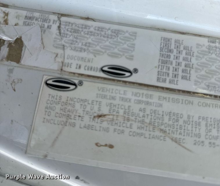 image for item NN9457 2006 Sterling   LT9500 dump truck