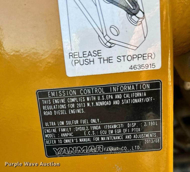 image for item NN9470 2013 John Deere  50G mini excavator