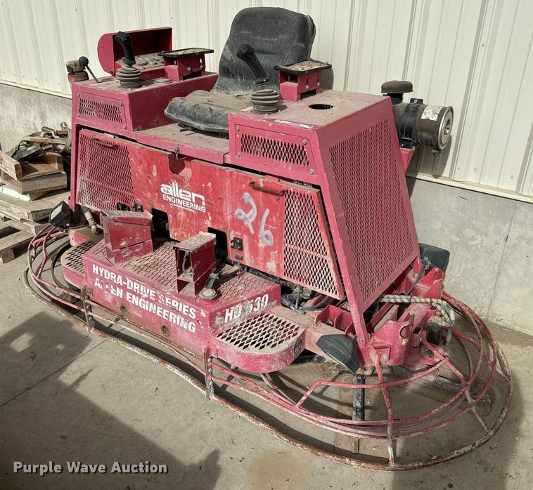 image for item NN9506 2004 Allen Engineering HD530 riding trowel