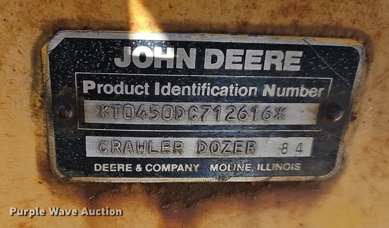 image for item NP9312 1984 John Deere 450D pipelayer
