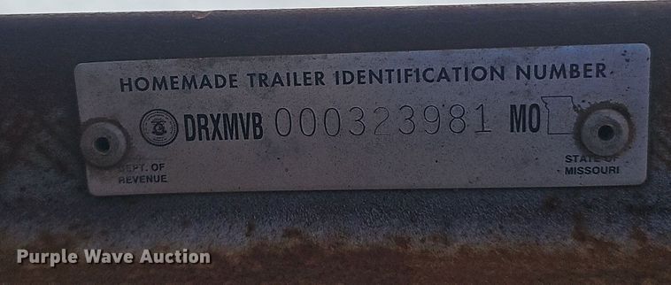 image for item NP9313 2012 Shop built reel trailer