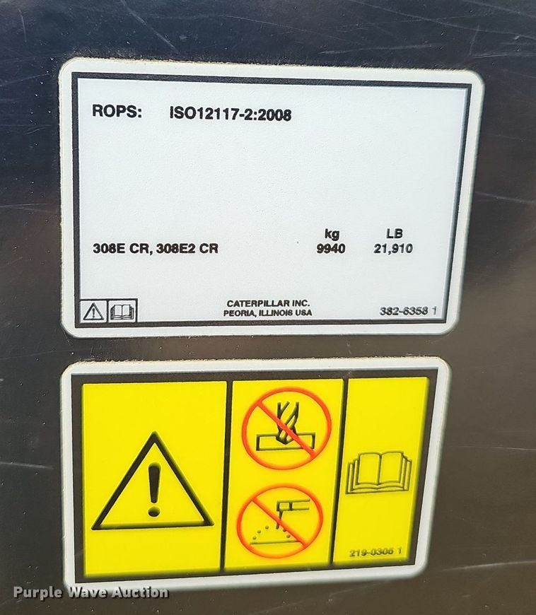image for item NP9321 2015 Caterpillar 308E2 CR excavator