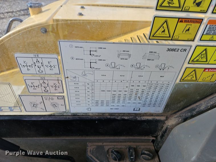 image for item NP9321 2015 Caterpillar 308E2 CR excavator