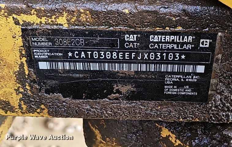 image for item NP9321 2015 Caterpillar 308E2 CR excavator