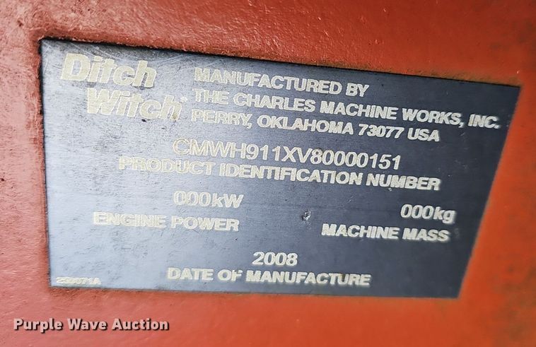 image for item NP9325 2012 Ditch Witch RT115 trencher