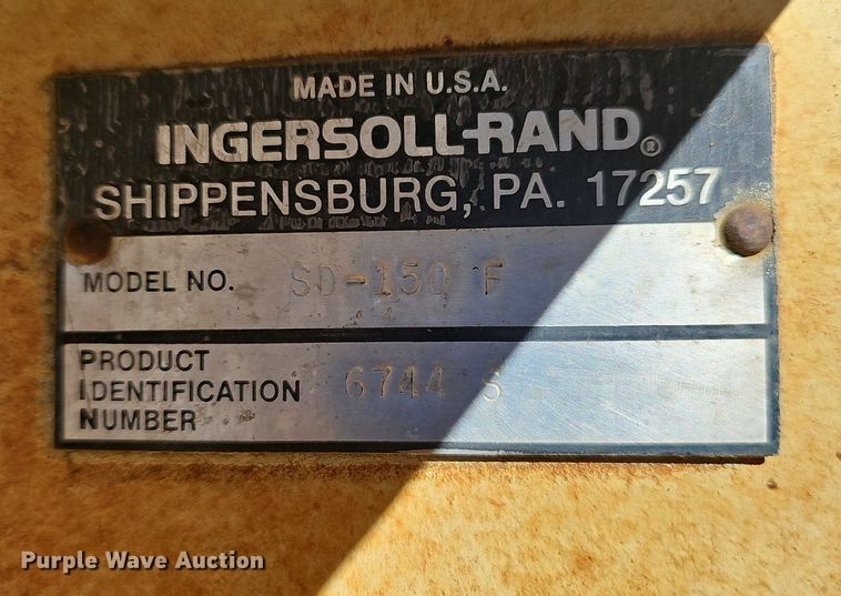 image for item NP9363 1989 Ingersoll Rand SD150F single drum vibratory roller