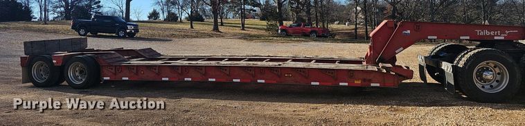image for item NP9366 1997 Talbert lowboy equipment trailer
