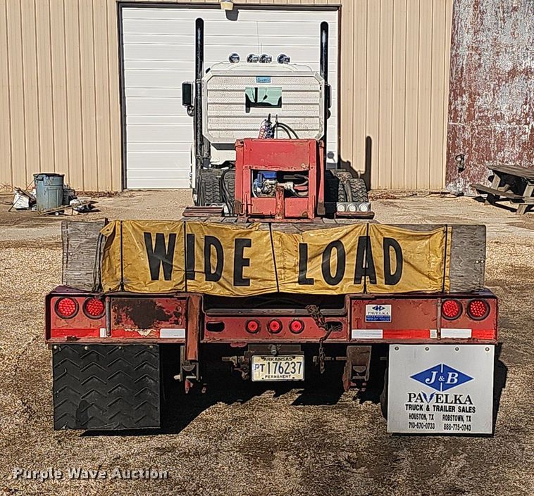 image for item NP9366 1997 Talbert lowboy equipment trailer