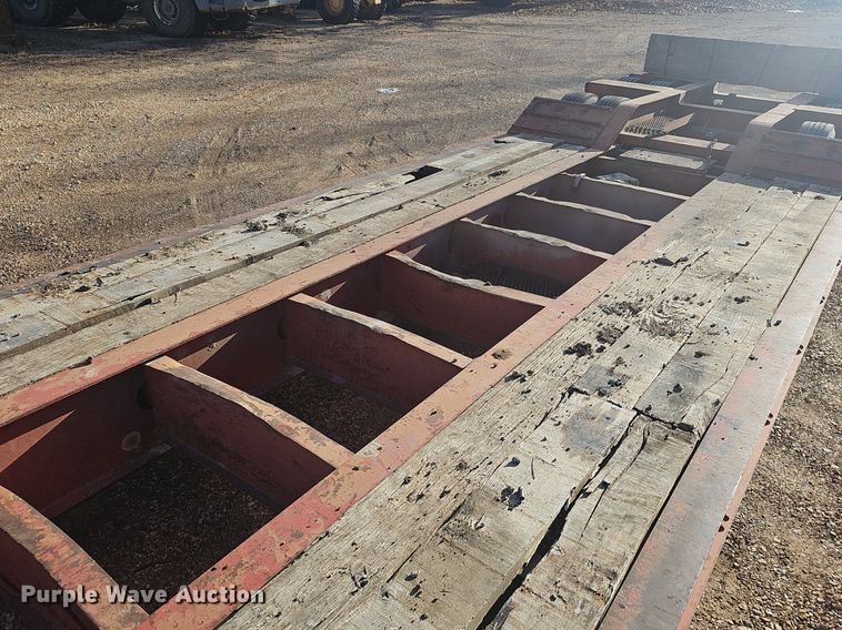 image for item NP9366 1997 Talbert lowboy equipment trailer