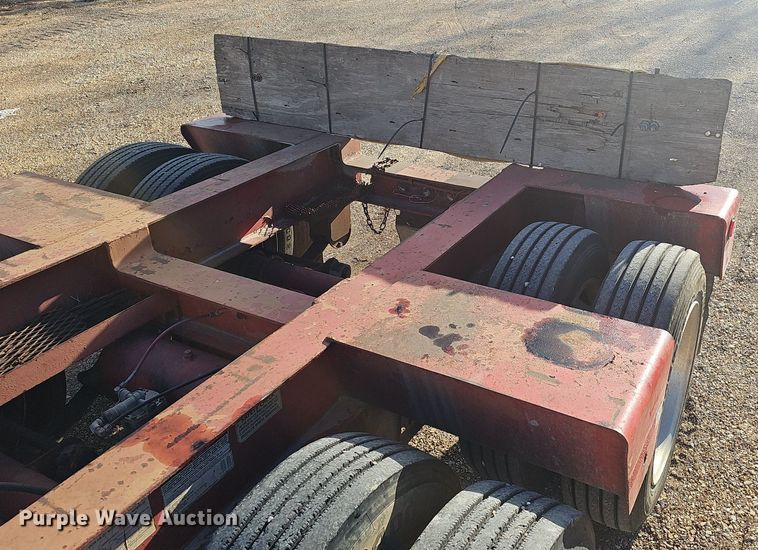 image for item NP9366 1997 Talbert lowboy equipment trailer