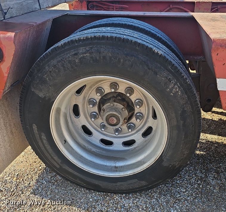 image for item NP9366 1997 Talbert lowboy equipment trailer