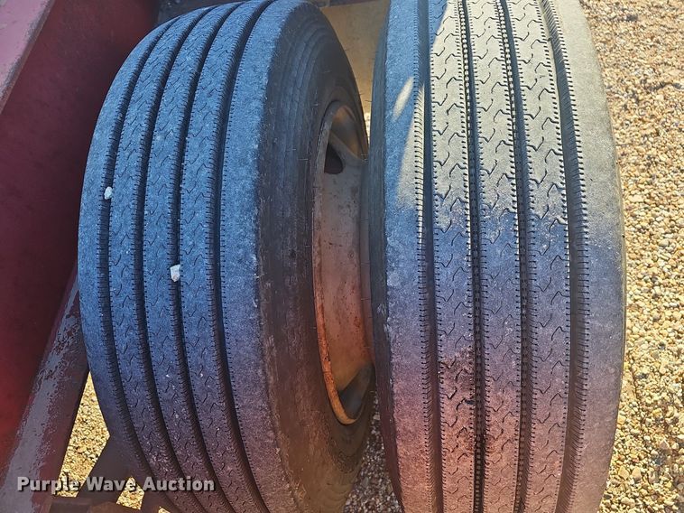 image for item NP9366 1997 Talbert lowboy equipment trailer