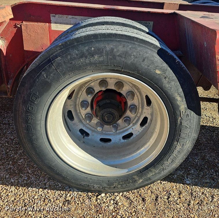 image for item NP9366 1997 Talbert lowboy equipment trailer