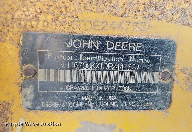 image for item NP9371 2013 John Deere 700K XLT dozer