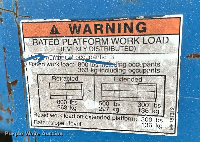 image for item NS9207 Marklift CH20NEP scissor lift