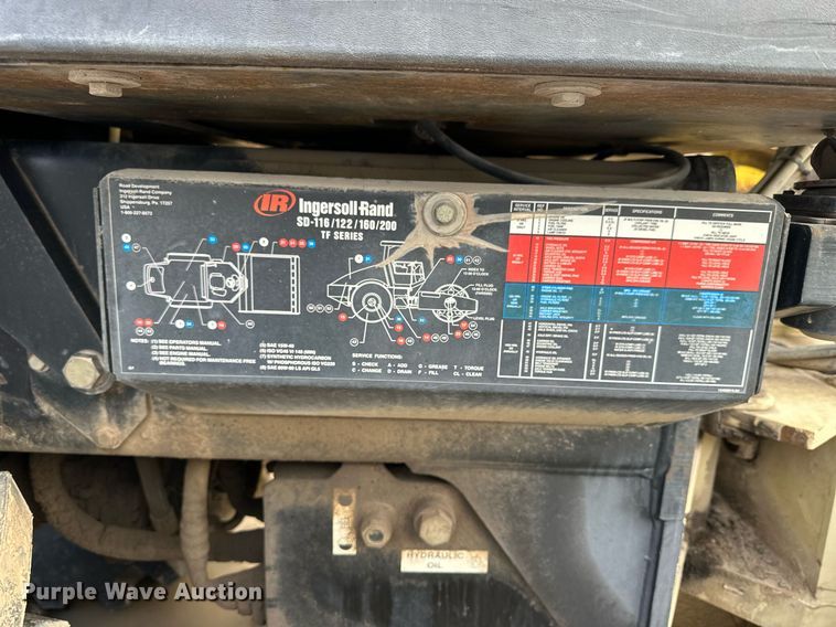 image for item NS9219 2005 Ingersoll Rand SD122F TF single drum vibratory roller