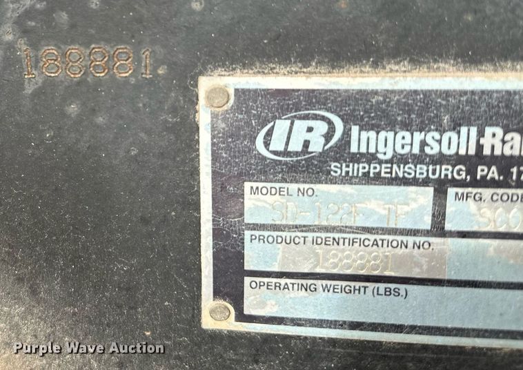 image for item NS9219 2005 Ingersoll Rand SD122F TF single drum vibratory roller