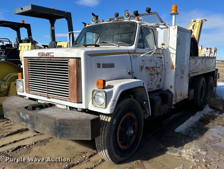 image for item NS9221 1982 GMC  Brigadier crane truck