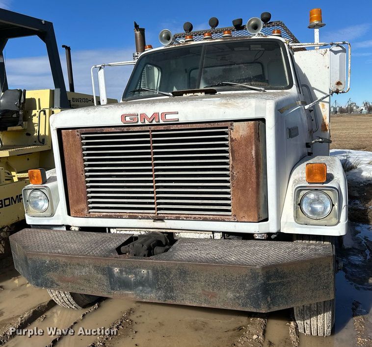 image for item NS9221 1982 GMC  Brigadier crane truck