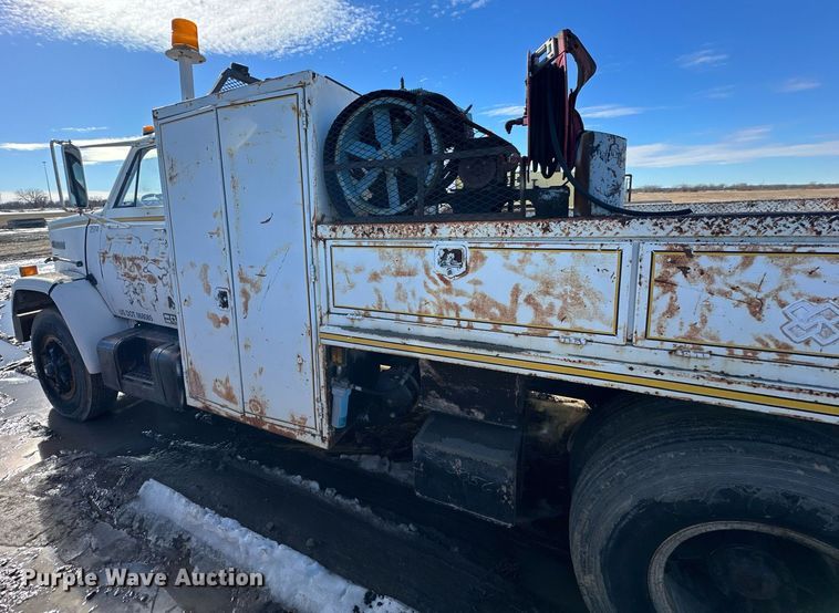 image for item NS9221 1982 GMC  Brigadier crane truck
