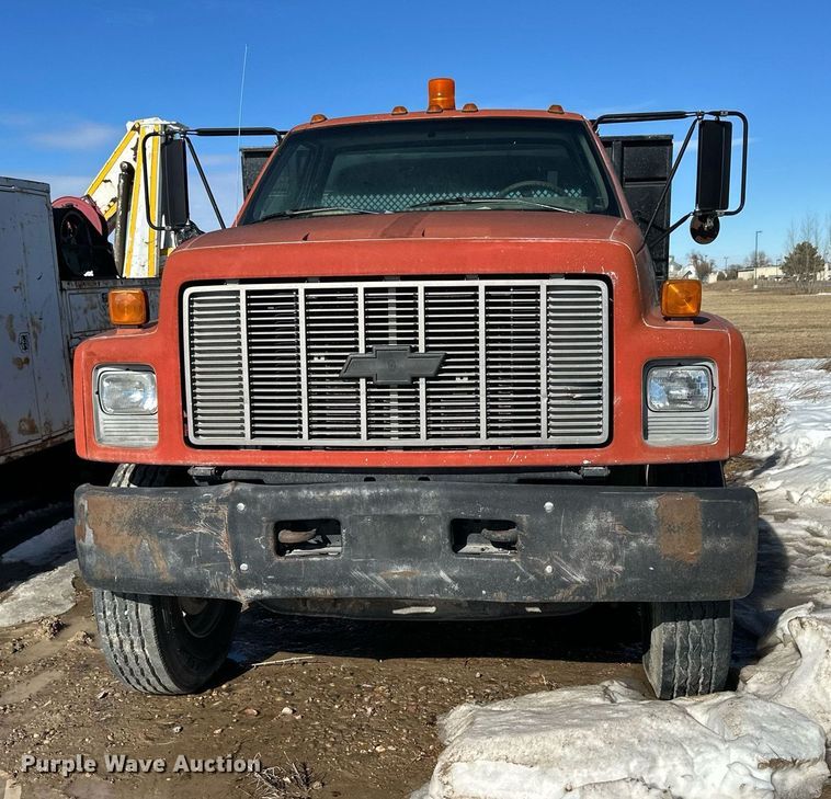 image for item NS9222 1994 Chevrolet Kodiak dump flatbed truck