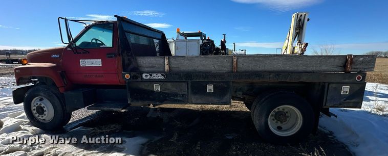 image for item NS9222 1994 Chevrolet Kodiak dump flatbed truck