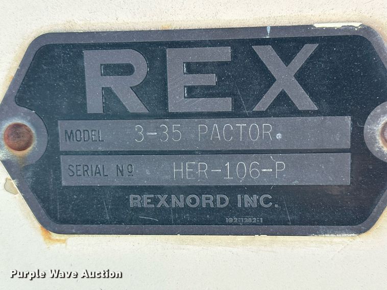 image for item NS9229 1981 Rex 3-35 Pactor soil compactor