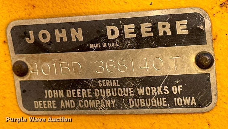 image for item NS9238 John Deere 401B tractor