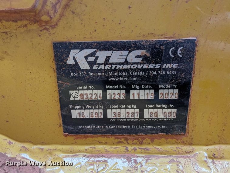 image for item OD9193 2020 K-tec 1233 scraper