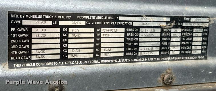 image for item OD9968 2000 Mack RD690S ready mix truck