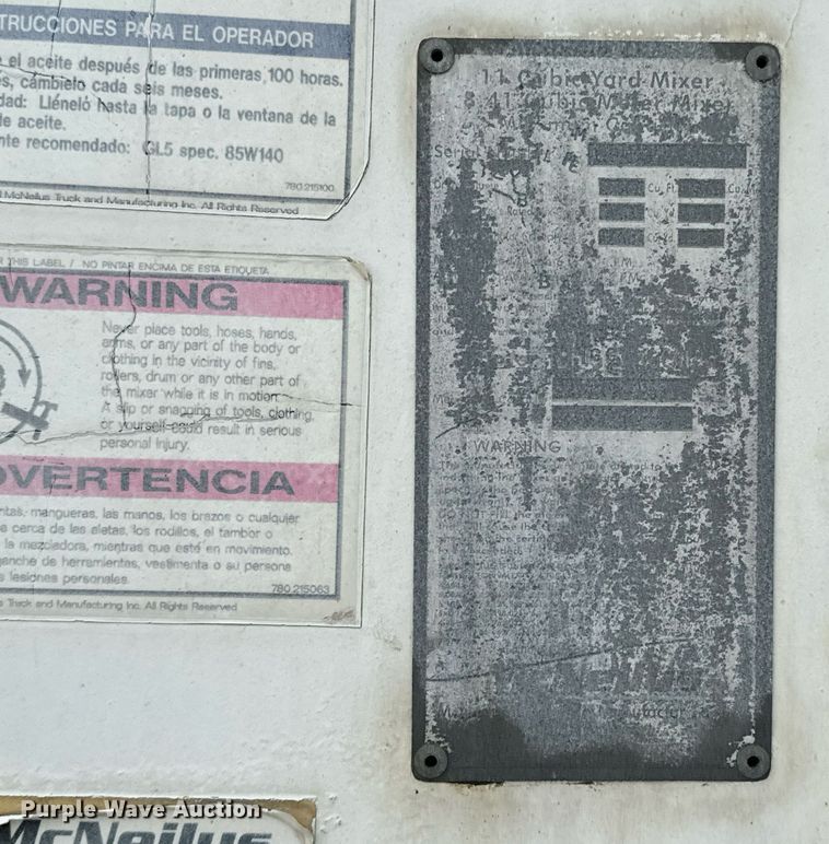 image for item OD9969 2002 Mack CV513 ready mix truck