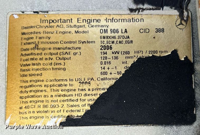 image for item OI9549 2007 Freightliner  M2 Business Class utility / service truck