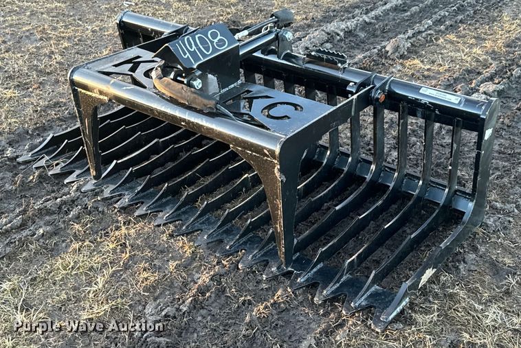 image for item OJ9390 KC skid steer rock grapple bucket
