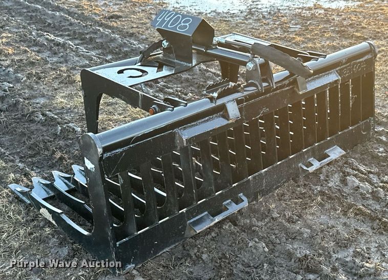 image for item OJ9390 KC skid steer rock grapple bucket