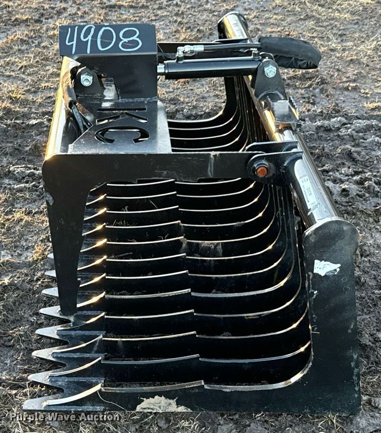 image for item OJ9390 KC skid steer rock grapple bucket