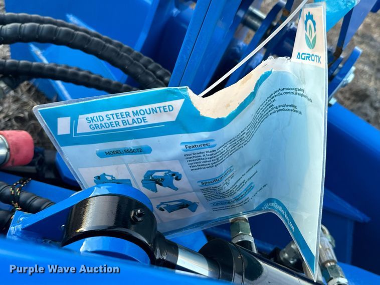 image for item OJ9396 2023 TopCat SSSG72 skid steer grader