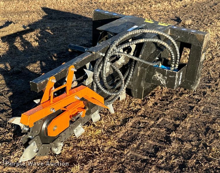 image for item OJ9407 2023 Mower King ECSSCT72 skid steer trencher