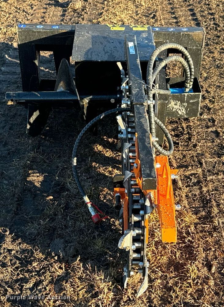 image for item OJ9407 2023 Mower King ECSSCT72 skid steer trencher