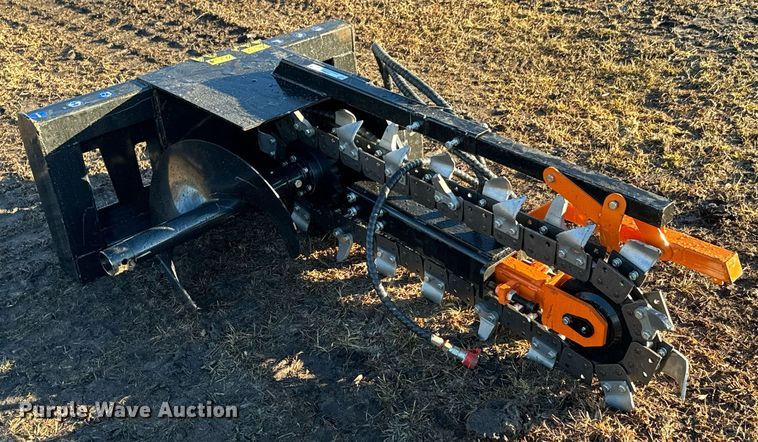 image for item OJ9407 2023 Mower King ECSSCT72 skid steer trencher