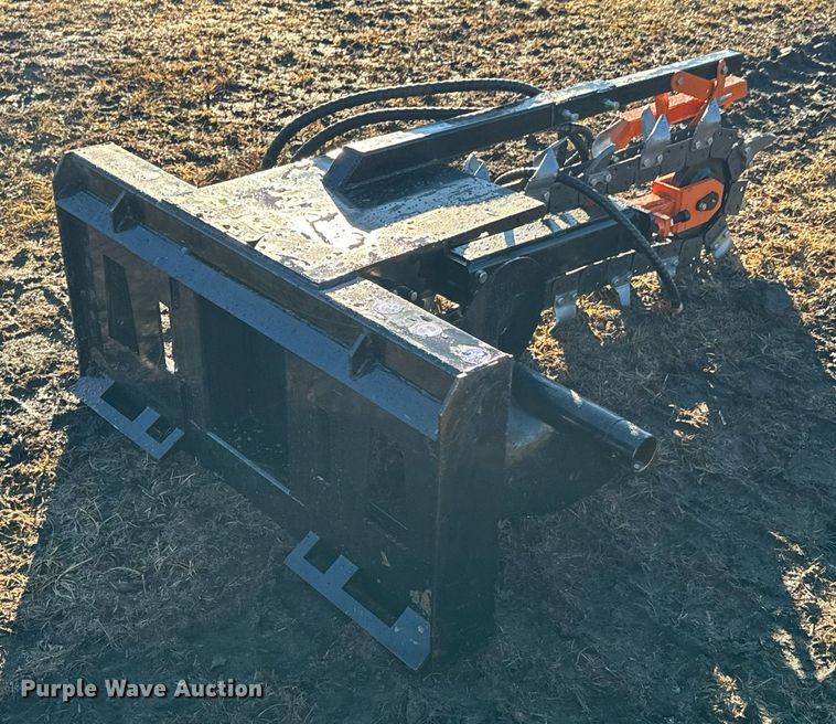 image for item OJ9407 2023 Mower King ECSSCT72 skid steer trencher