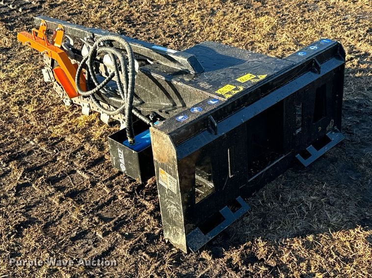 image for item OJ9407 2023 Mower King ECSSCT72 skid steer trencher