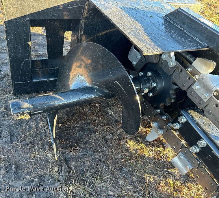 image for item OJ9407 2023 Mower King ECSSCT72 skid steer trencher