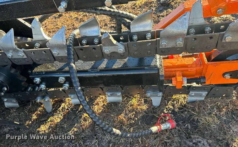 image for item OJ9407 2023 Mower King ECSSCT72 skid steer trencher