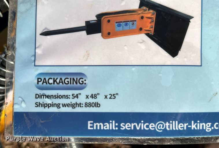 image for item OJ9408 2023 AgroTK SSHH680 skid steer breaker