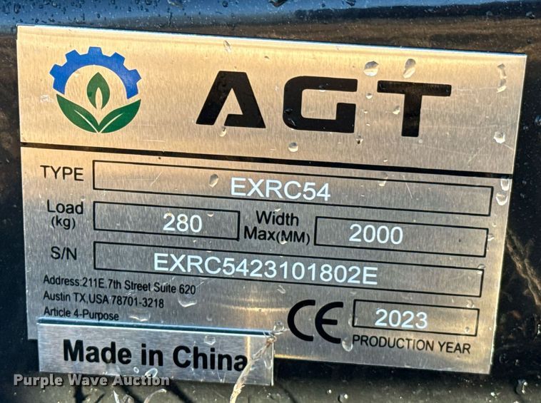 image for item OJ9414 2023 AgroTK EXRC54 excavator rotary mower