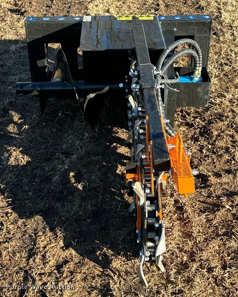 image for item OJ9415 2023 AgroTK ECSSCT72 skid steer trencher