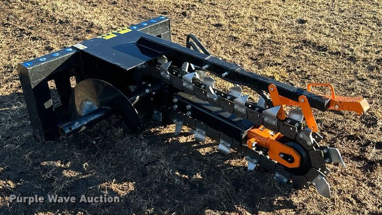 image for item OJ9415 2023 AgroTK ECSSCT72 skid steer trencher