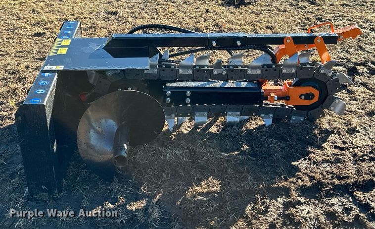 image for item OJ9415 2023 AgroTK ECSSCT72 skid steer trencher